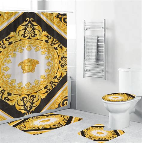 versace shower curtain set|versace prayer mat.